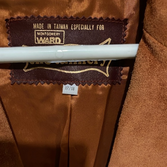 Montgomery ward vintage suede jacket preloved size 17/18 - Picture 2 of 10